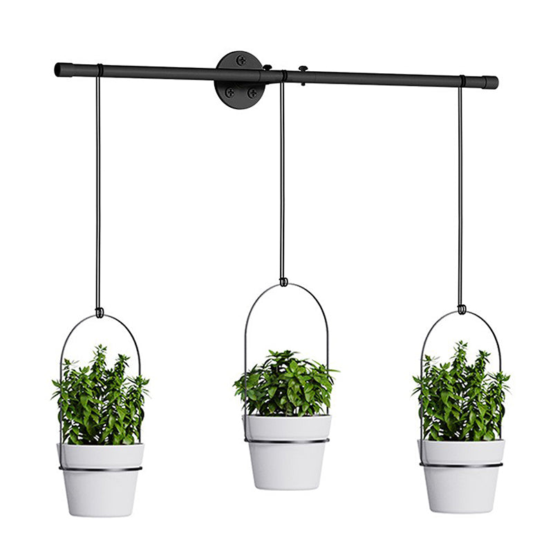 001-ZJY-PT3JB ZJY-PT3HB Detachable Wrought Iron Hanging Flower Pots with Plastic Baskets (Set of 3) 001-ZJY-PT3JB ZJY-PT3HB Detachable Wrought Iron Hanging Flower Pots with Plastic Baskets (Set of 3)